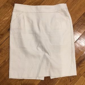 Off white J Crew pencil skirt